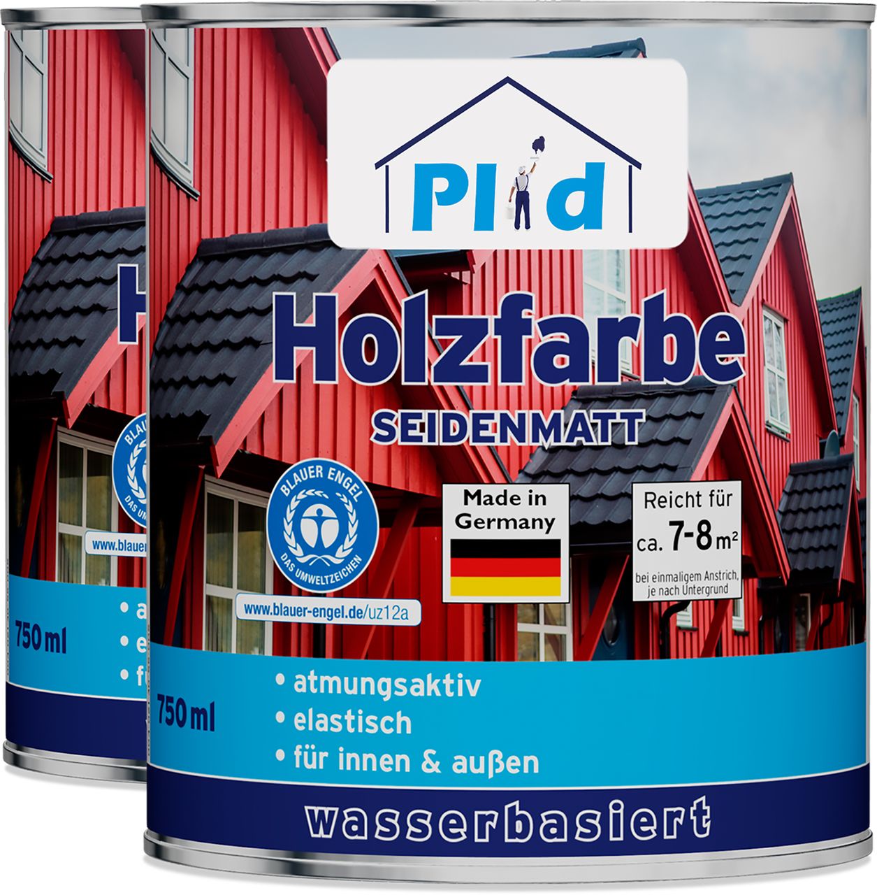 Plid Premium Holzfarbe Holzlack Farbe für Holz Weiß