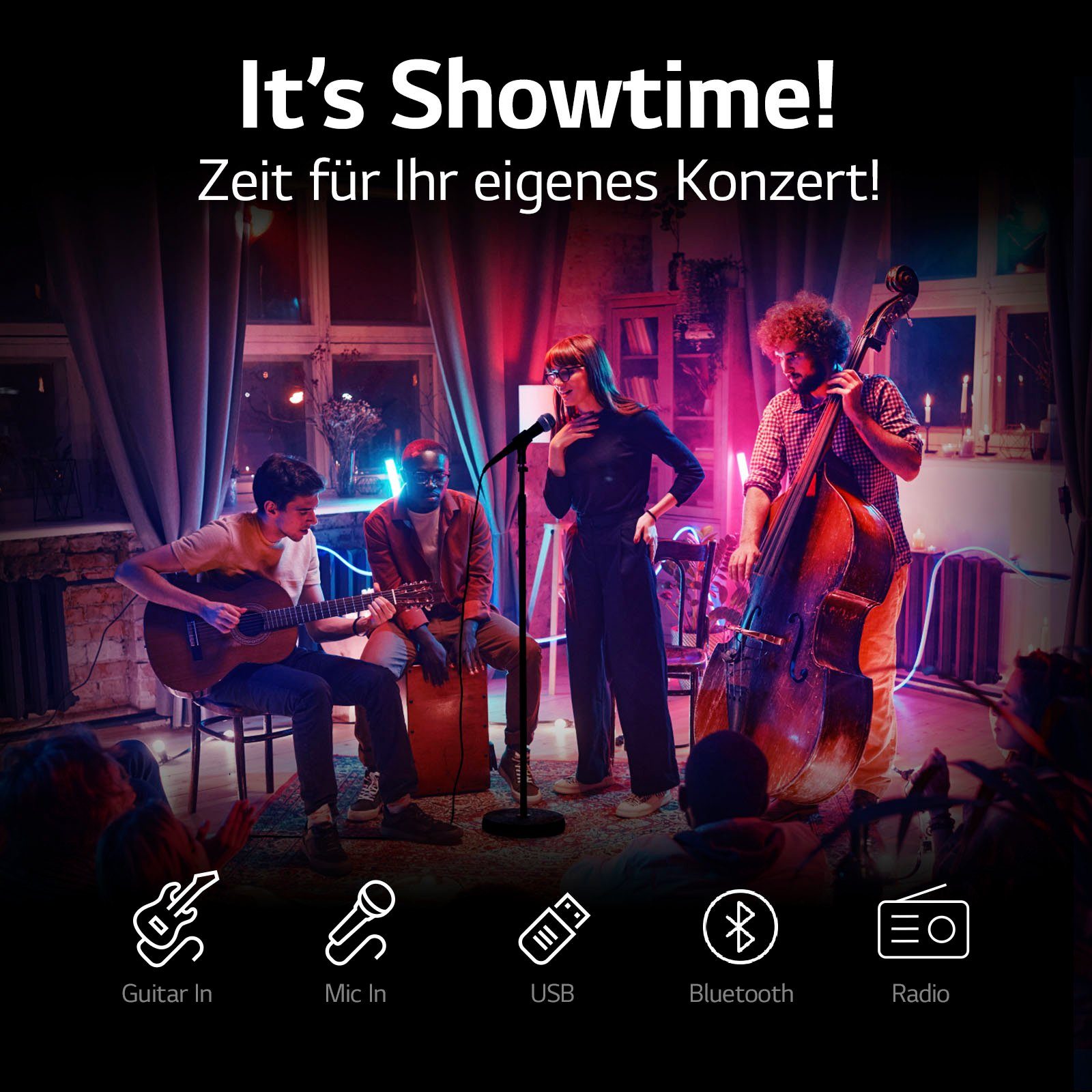 LG XBOOM RNC9 Stereo Party-Lautsprecher (Bluetooth)