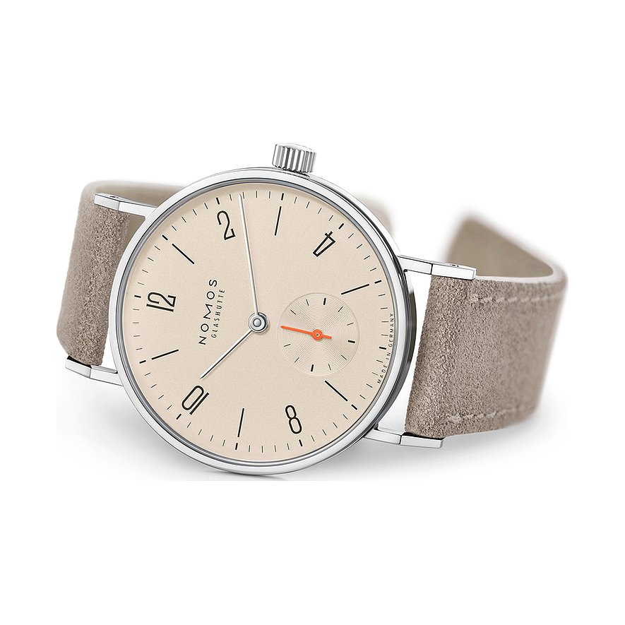 Nomos Glashütte Damenuhr Tangente 33 champagner