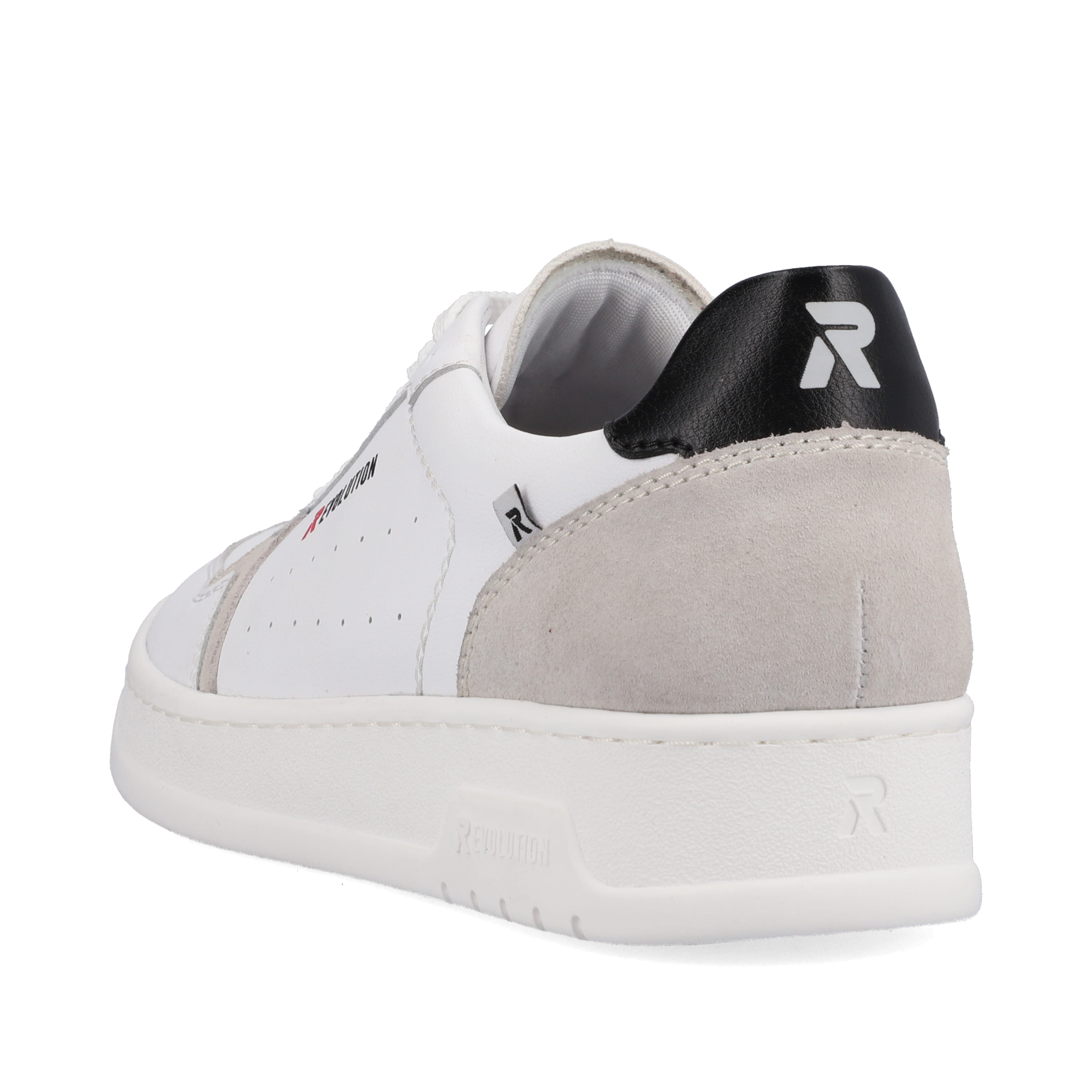 Rieker Herren Sneaker Low brilliant-white graphite-grey