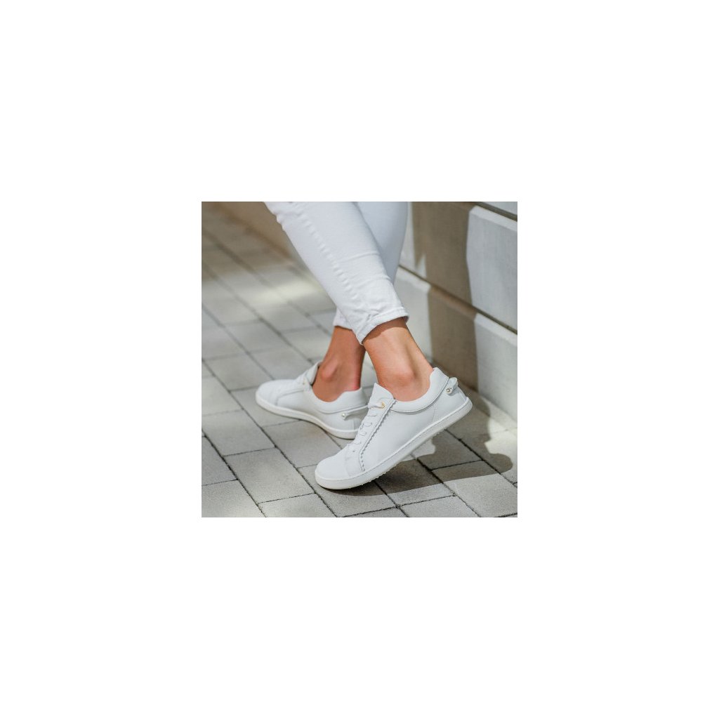 Shapen Feelin Chic White Vegan Barfuß-Halbschuhe