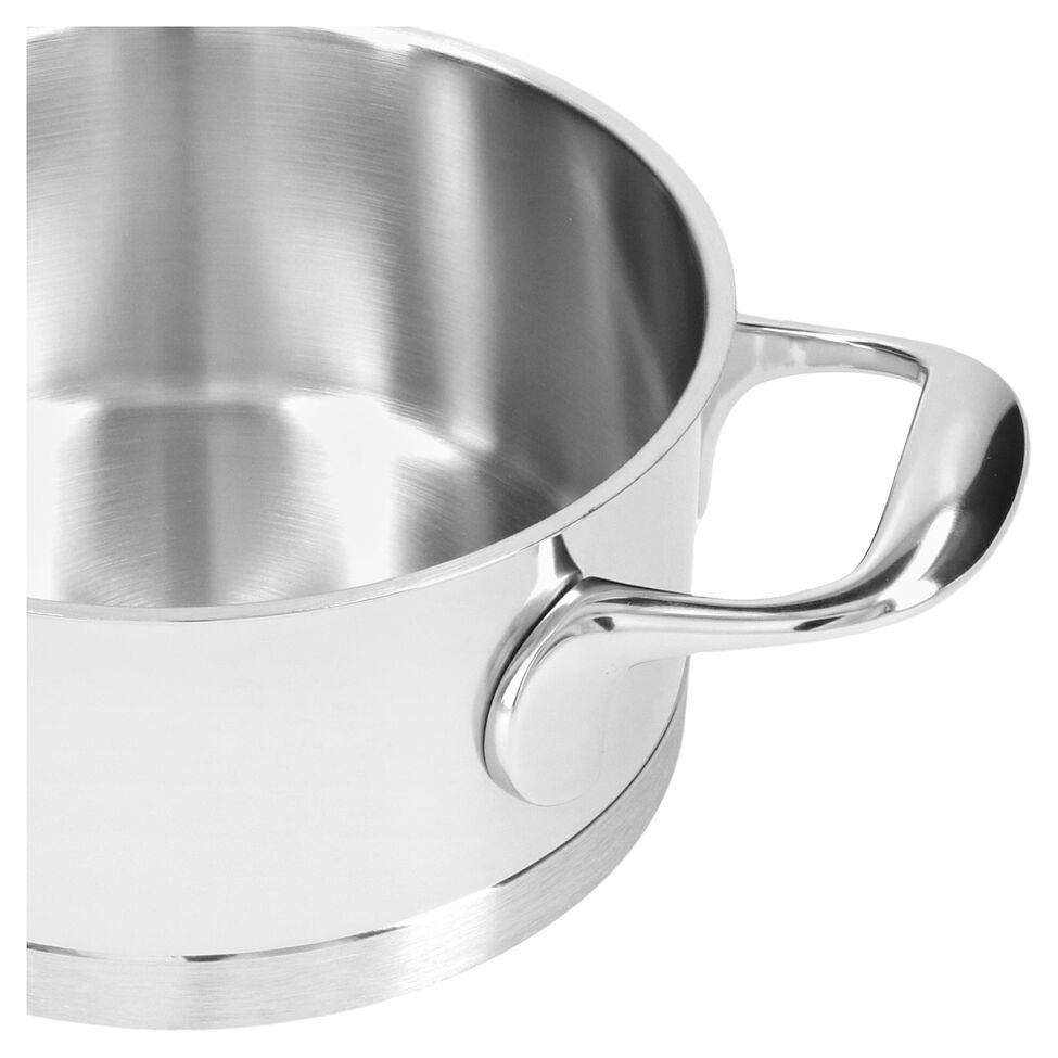 Bratentopf mit Deckel 16 cm, 18/10 Edelstahl
