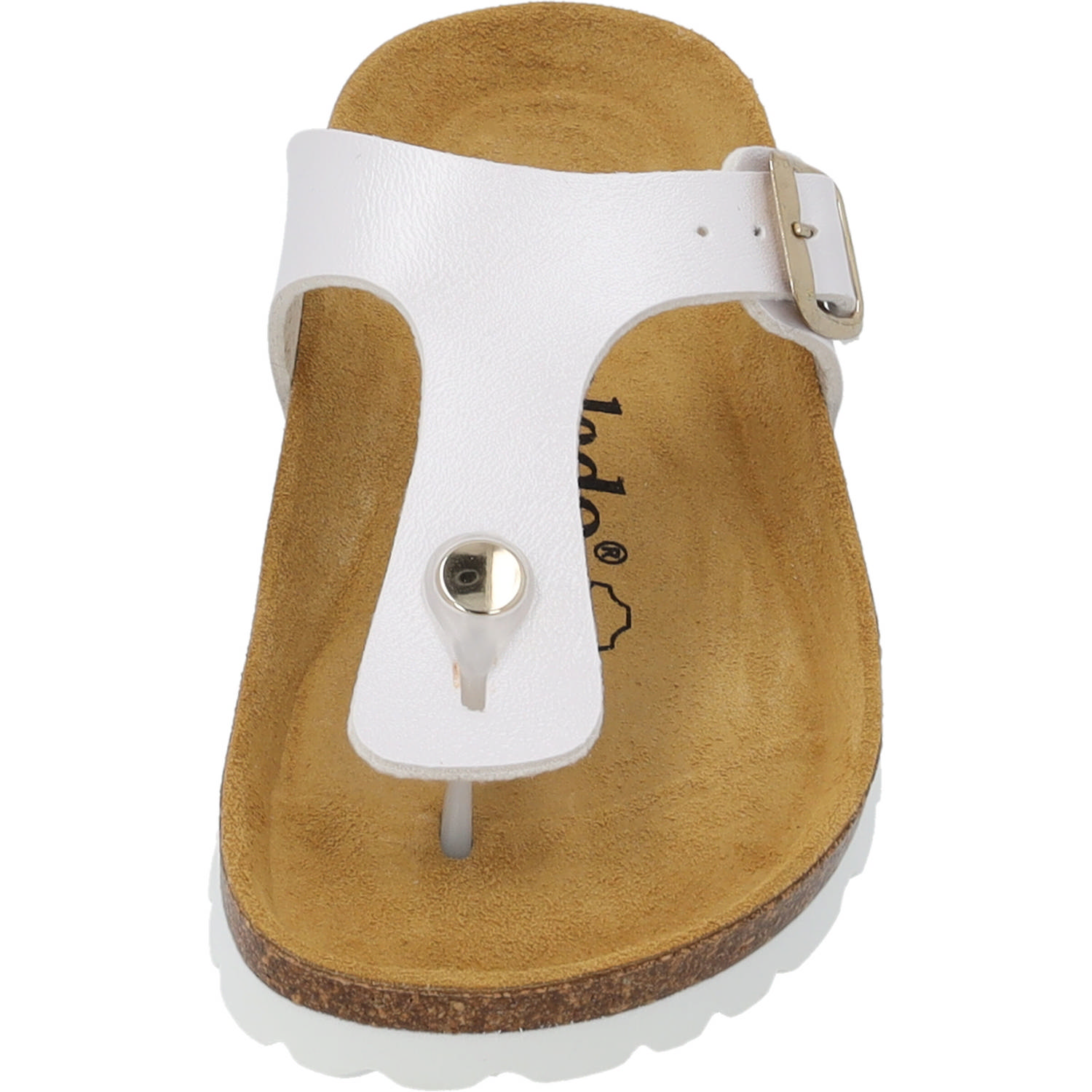 Palado Kos Metallic, Zehentrenner, Damen, Weiß
