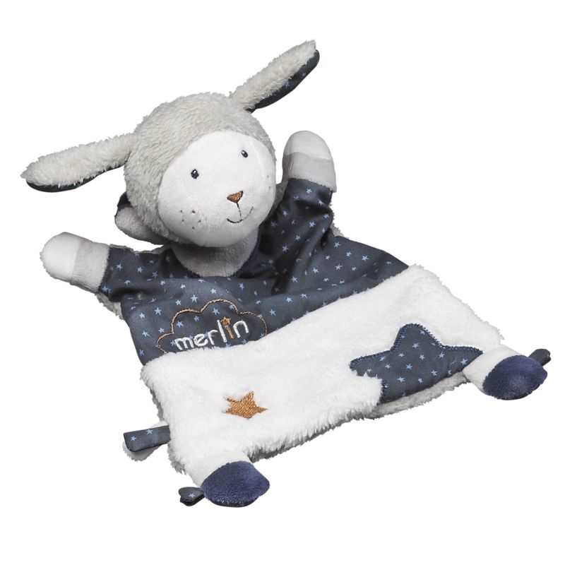 Doudou mouchoir Mouton Merlin