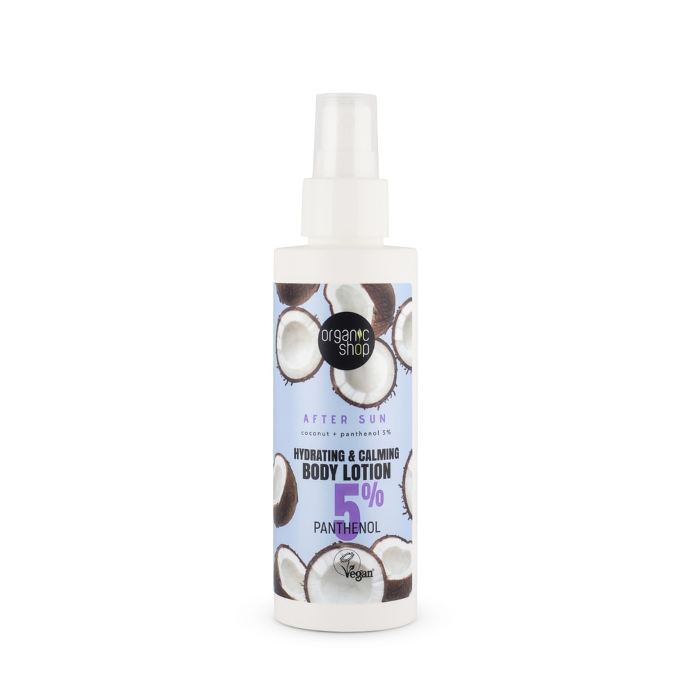 organic shop Lotion pour le corps après soleil hydratante et apaisante Lotion corps