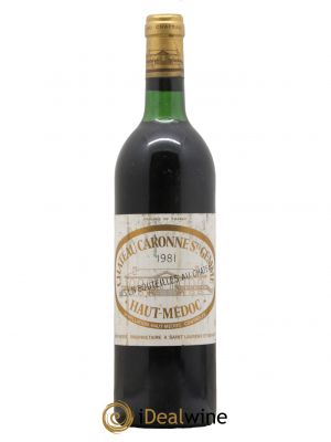 Château Caronne Sainte-Gemme Cru Bourgeois  1981 - Lot de 1 Bouteille