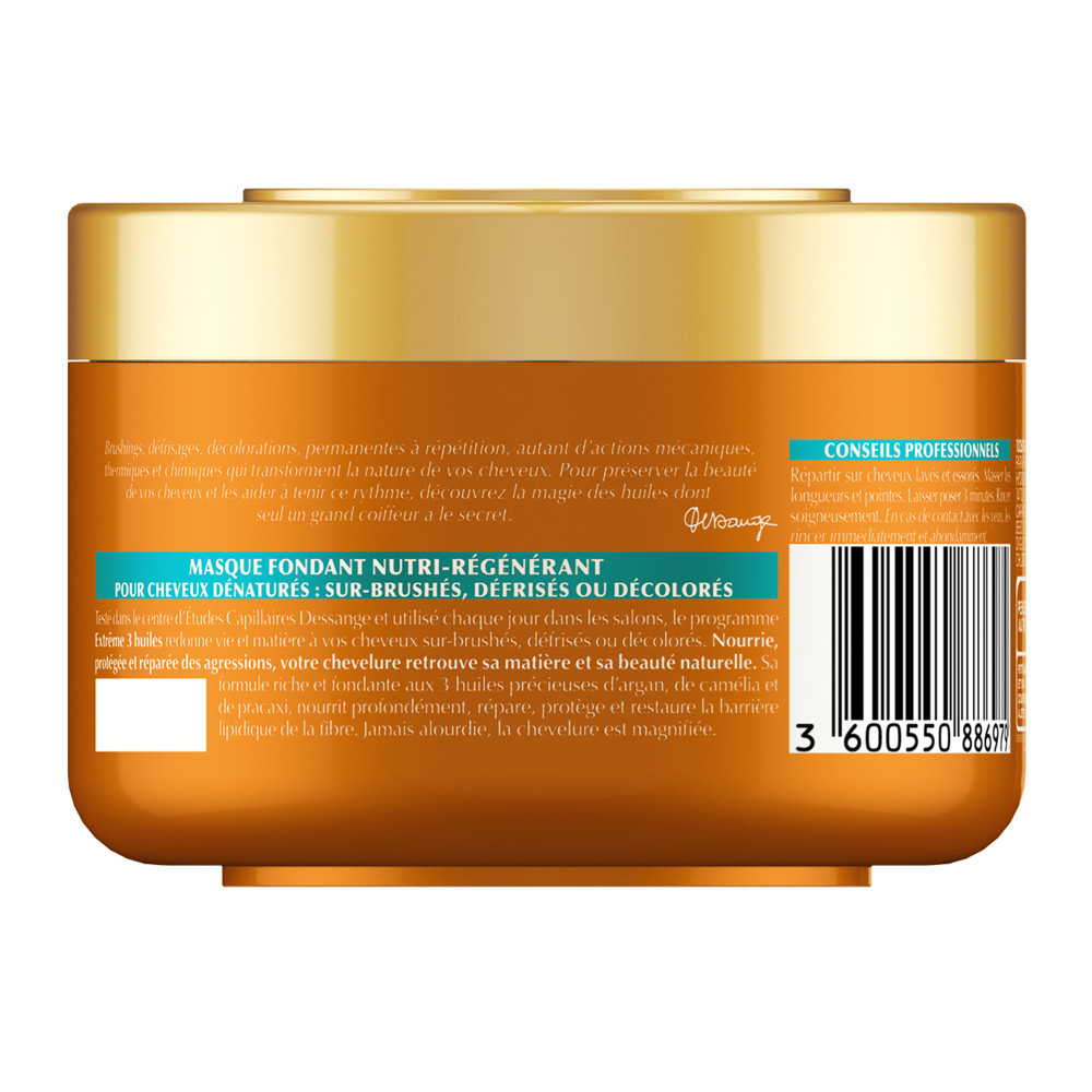 dessange Extrême 3 Huiles Masque Fondant Nutri-Régénérant