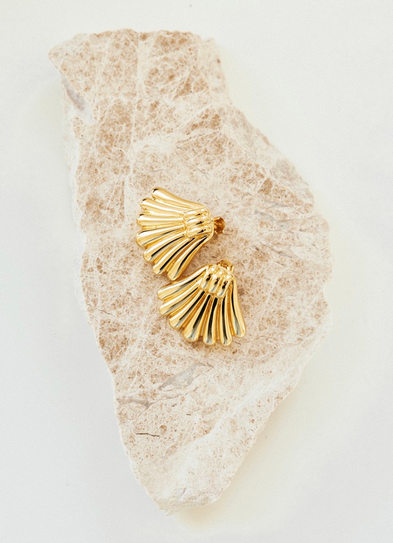 24Kae Gold plated stud earrings 424107Y