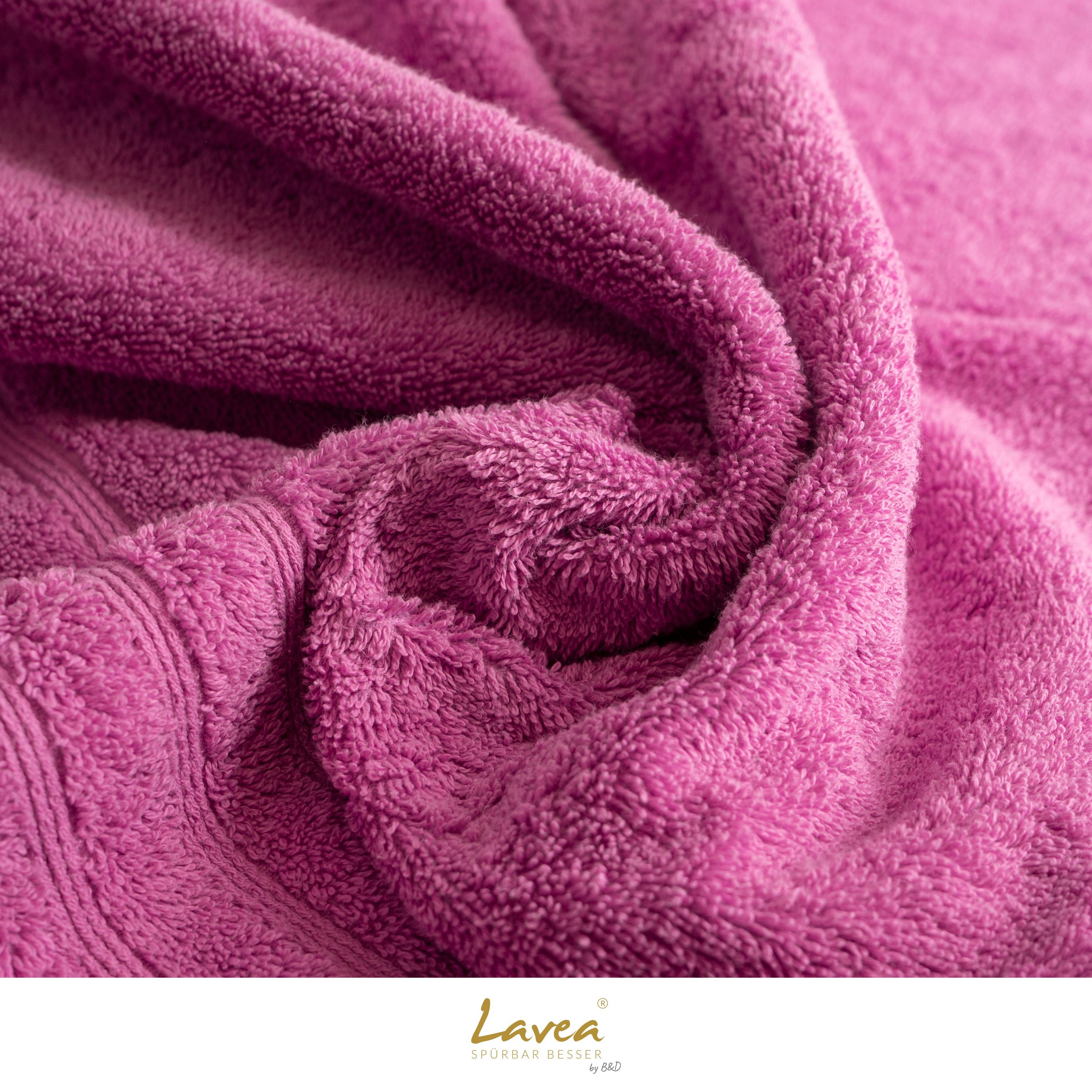 Lavea Handtuch Serie Bali, 50 x 100cm, aus 100% Bio-Baumwolle