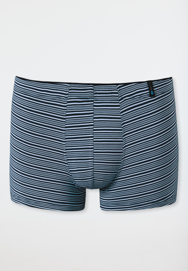 Shorts Supermini Modal Streifen blaugrau - Long Life Soft