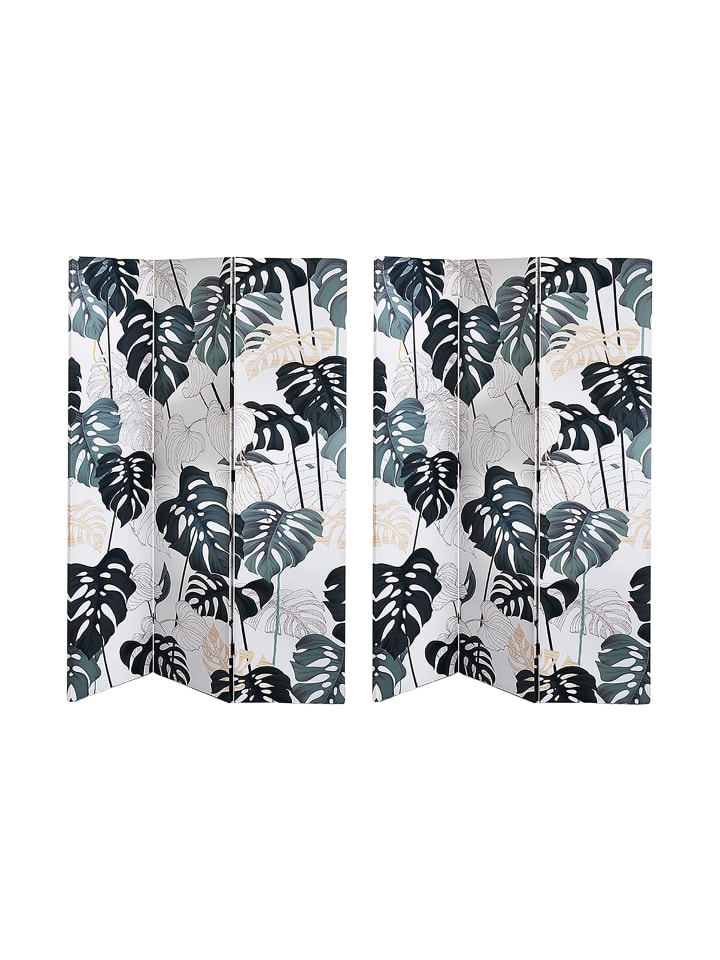 kobolo Paravent LEAVES in Grün günstig kaufen onesize