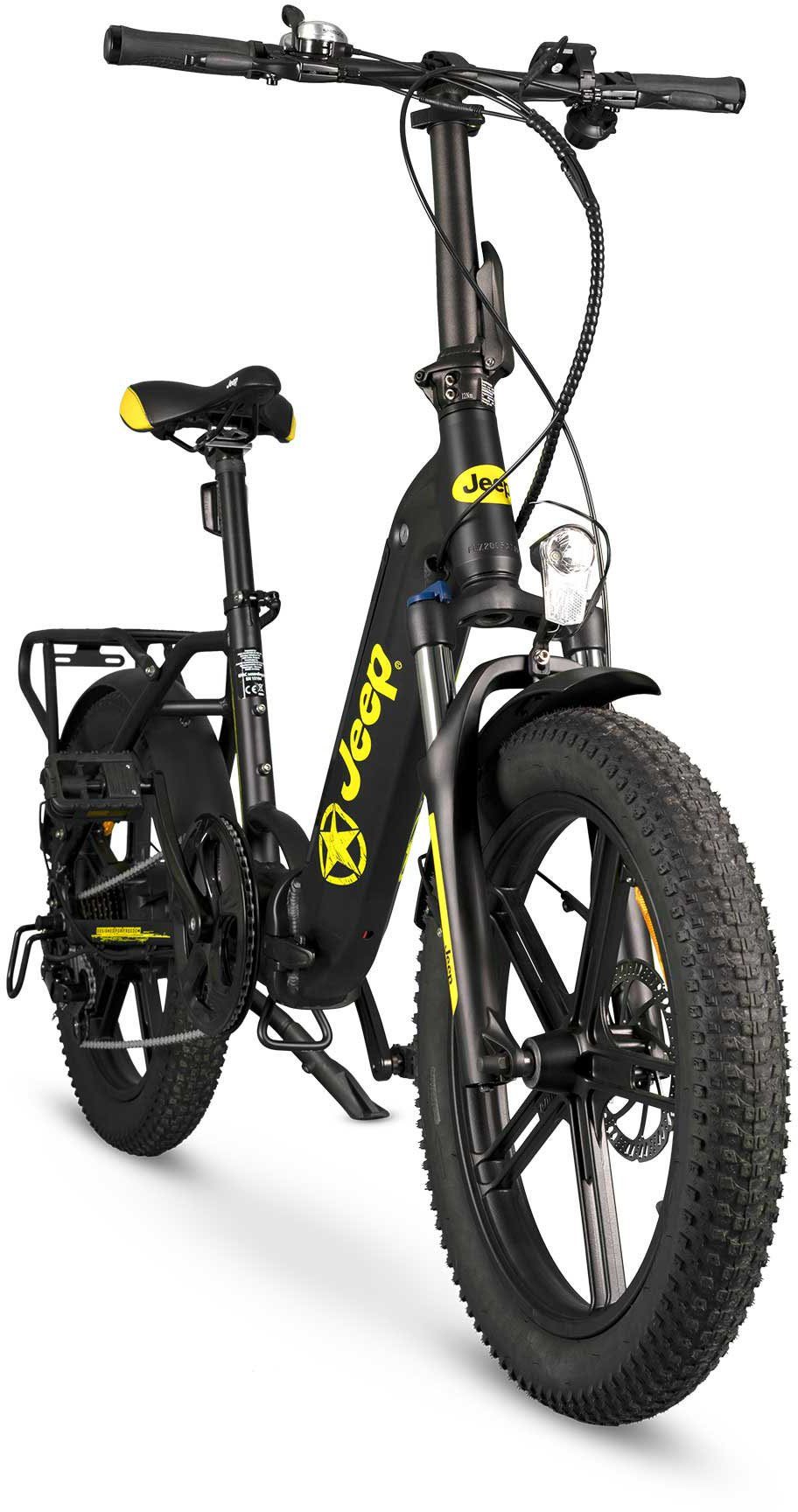 Jeep E-Bikes E-Bike FR 7000, 7 Gang, Kettenschaltung, Heckmotor, (mit Akku-Ladegerät)