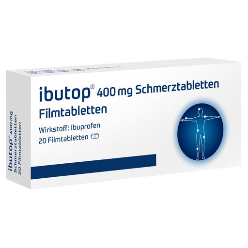 IBUTOP 400 mg Schmerztabletten Filmtabletten  20 St  Filmtabletten