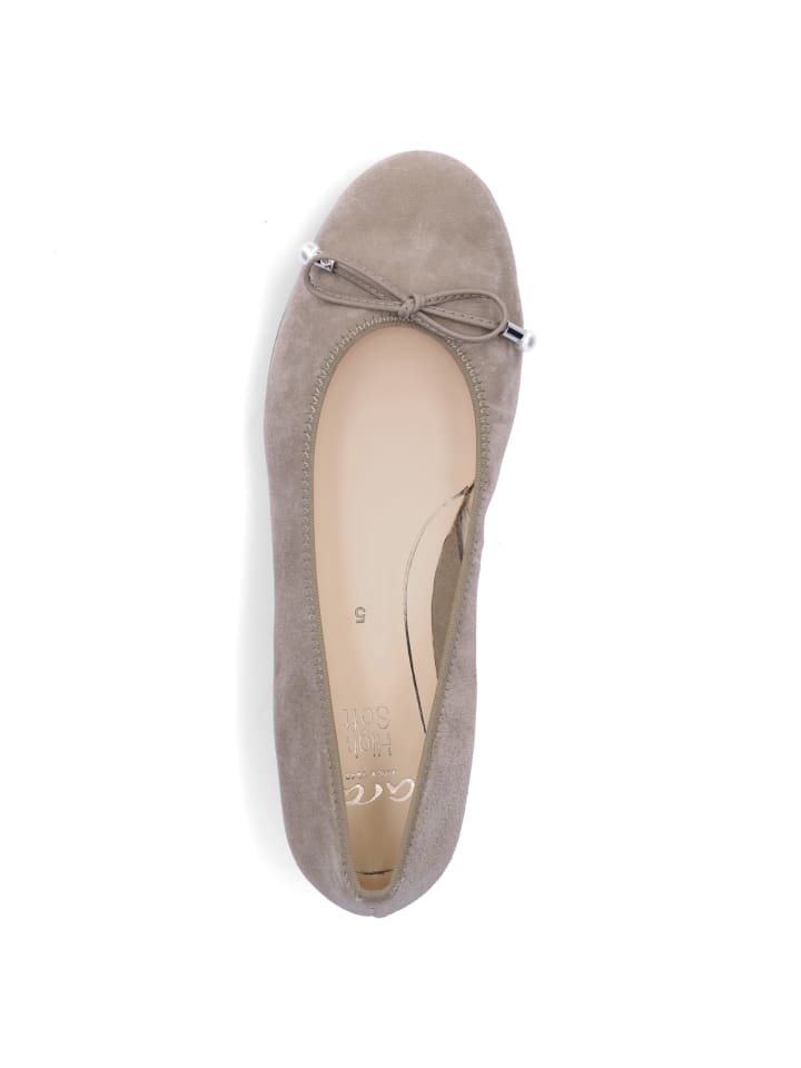 ara Ballerina in taupe Samt günstig kaufen