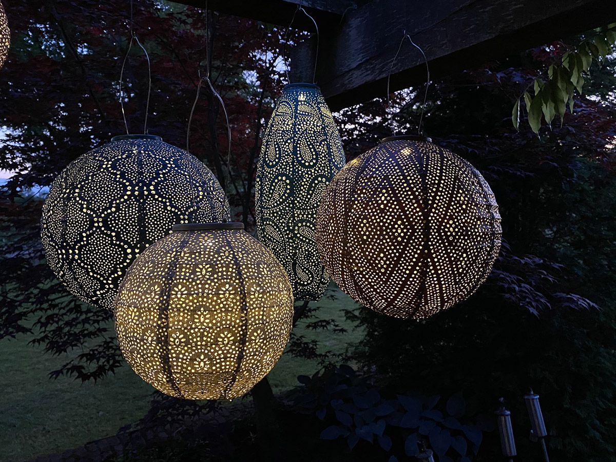 Lumiz Ikat Round 30 Solar Lampion