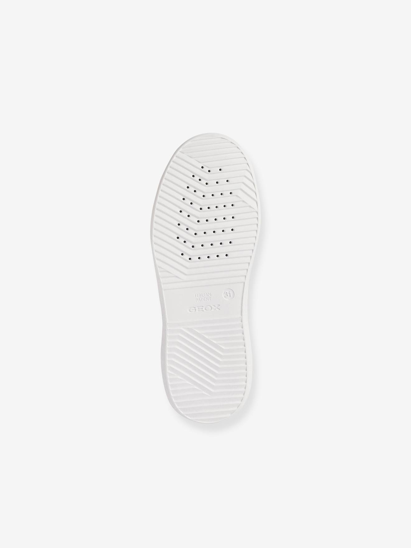 Baskets lacées et zippées enfant J Nettuno Girl GEOX® blanc