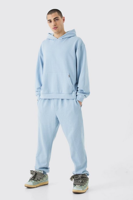 Kastiger Oversize Trainingsanzug mit Kapuze