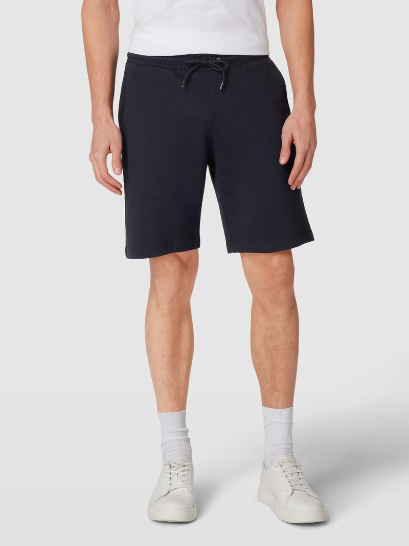 Shorts mit seitlichen Eingrifftaschen in marineblau