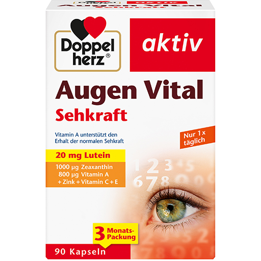 DOPPELHERZ Augen Vital Sehkraft aktiv Kapseln  90 St  Kapseln