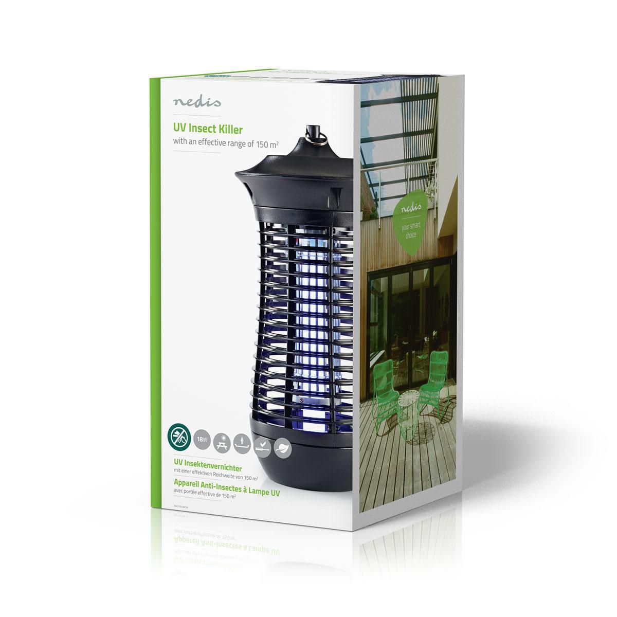 Nedis INKI110CBK18 Moskito Stop-Lichtfalle