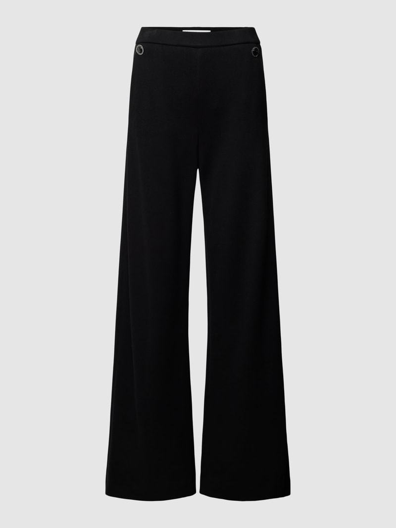 Hose mit weitem Bein Modell 'PALINA' in schwarz