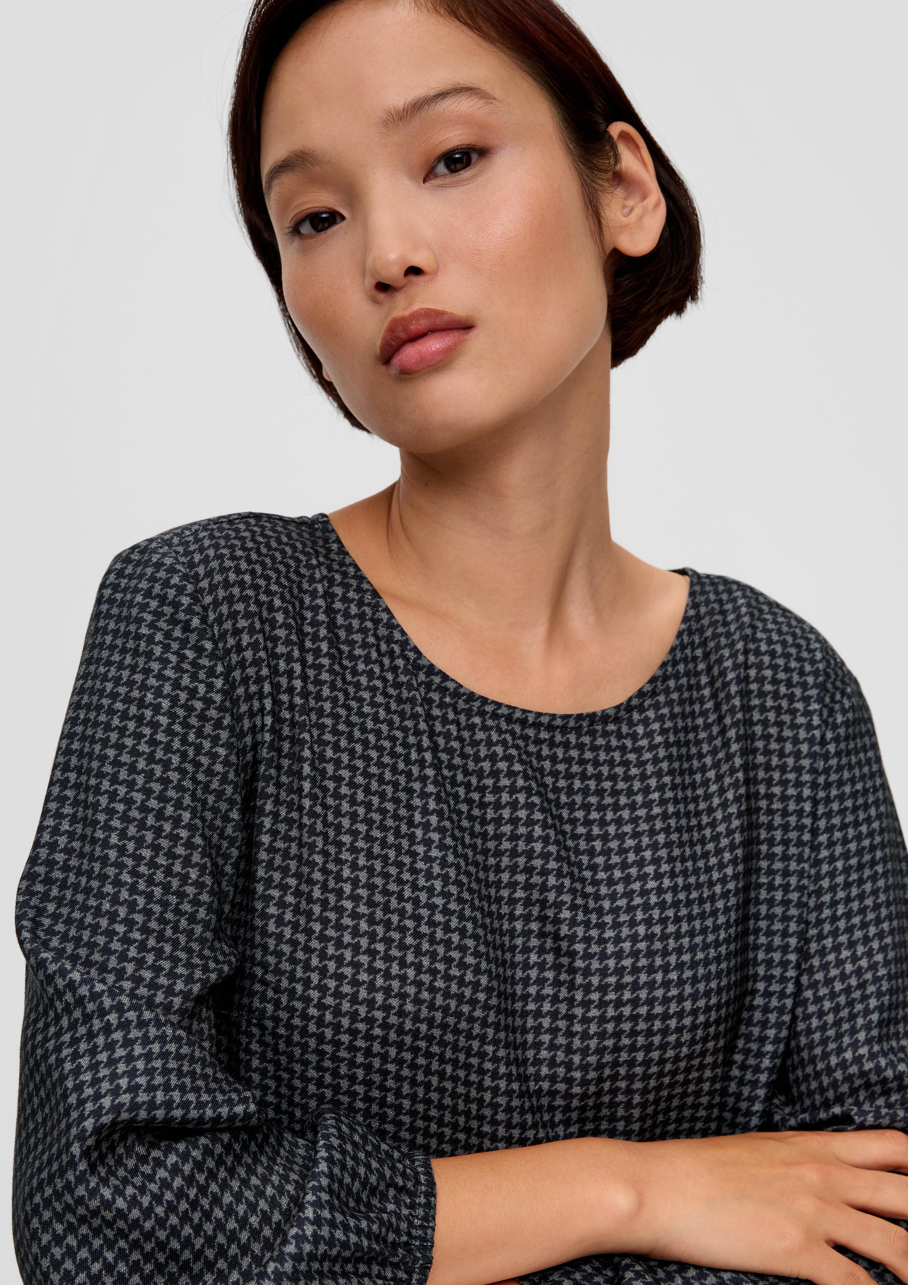 Kariertes Minikleid aus Viskosemix  2136141-79N7