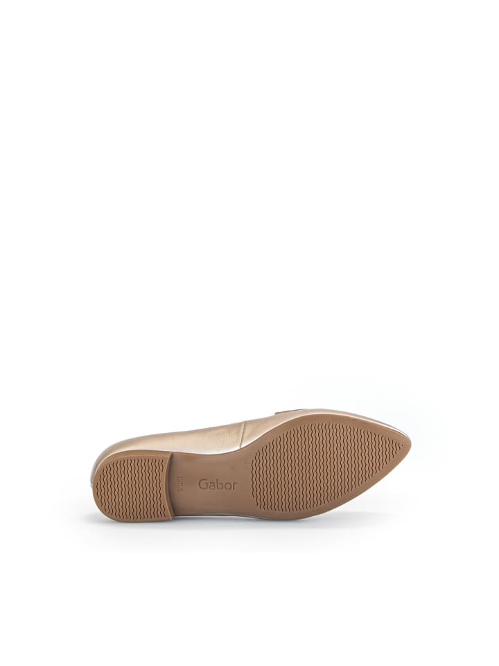 Gabor Fashion Elegante Ballerinas in gold günstig kaufen