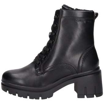 Tom Tailor Schnürstiefelette in schwarz