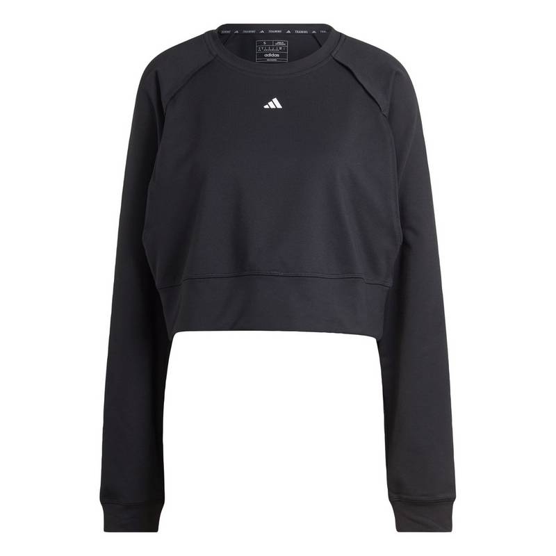adidas Power AEROREADY Crop Cover-Up Sweatshirt Langarmshirt Damen