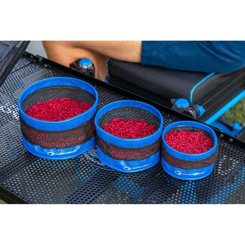 Set of 3 Garbolino anti-escape soft bait boxes