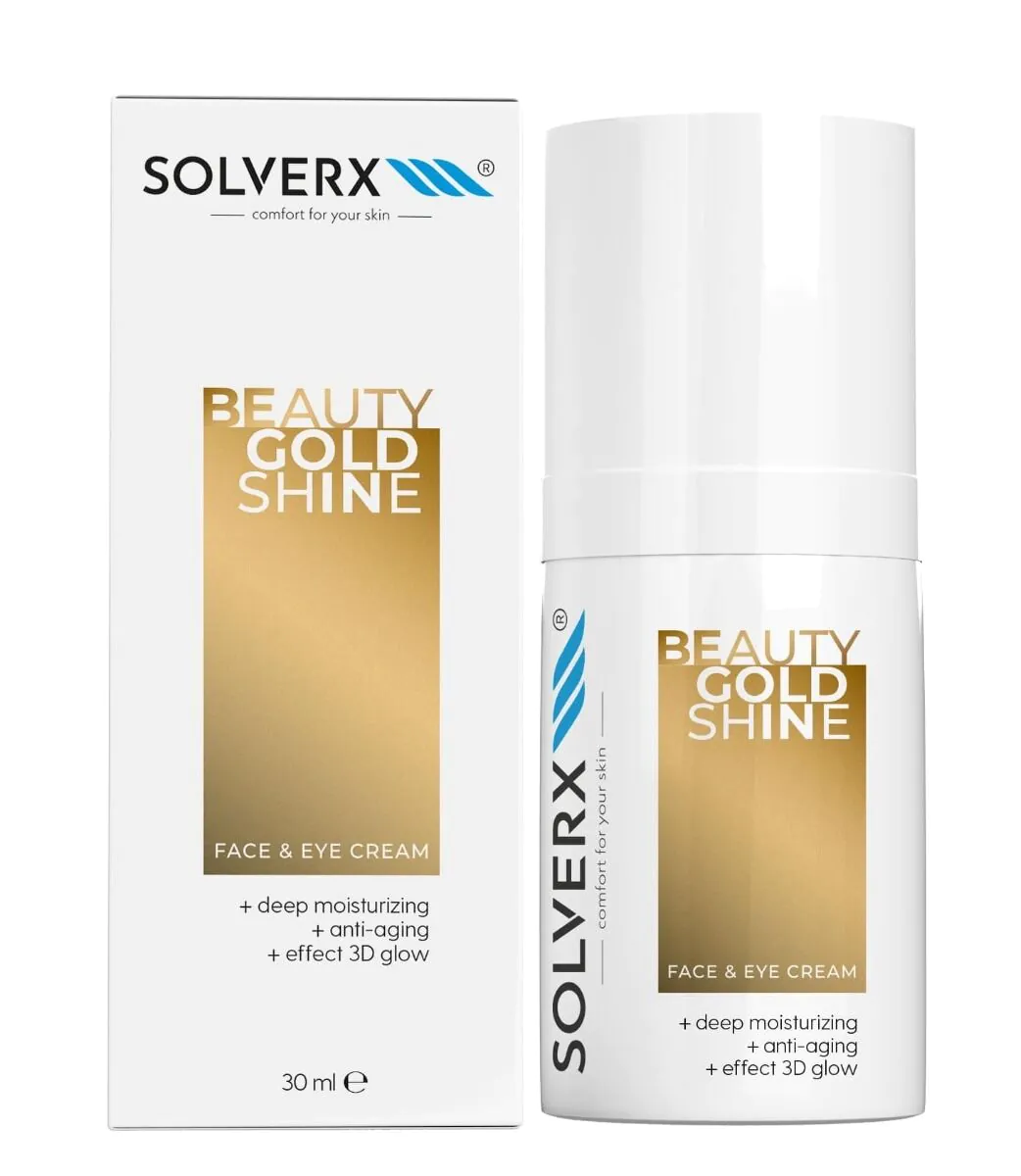 „Solverx Beauty Gold Shine“ veido ir akių kremas