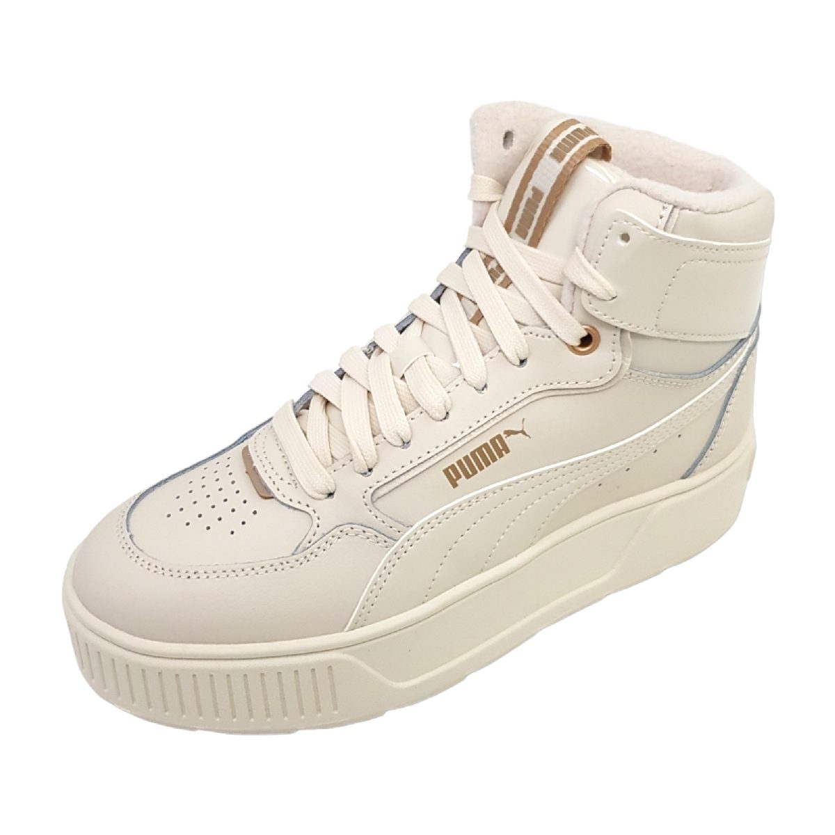 Puma Karmen Rebelle Mid 387624 Beige 004 Snow/ Gold