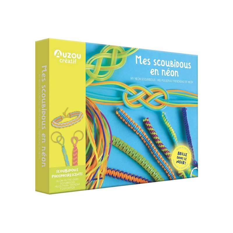 Coffret Mes scoubidous en néon - Auzou