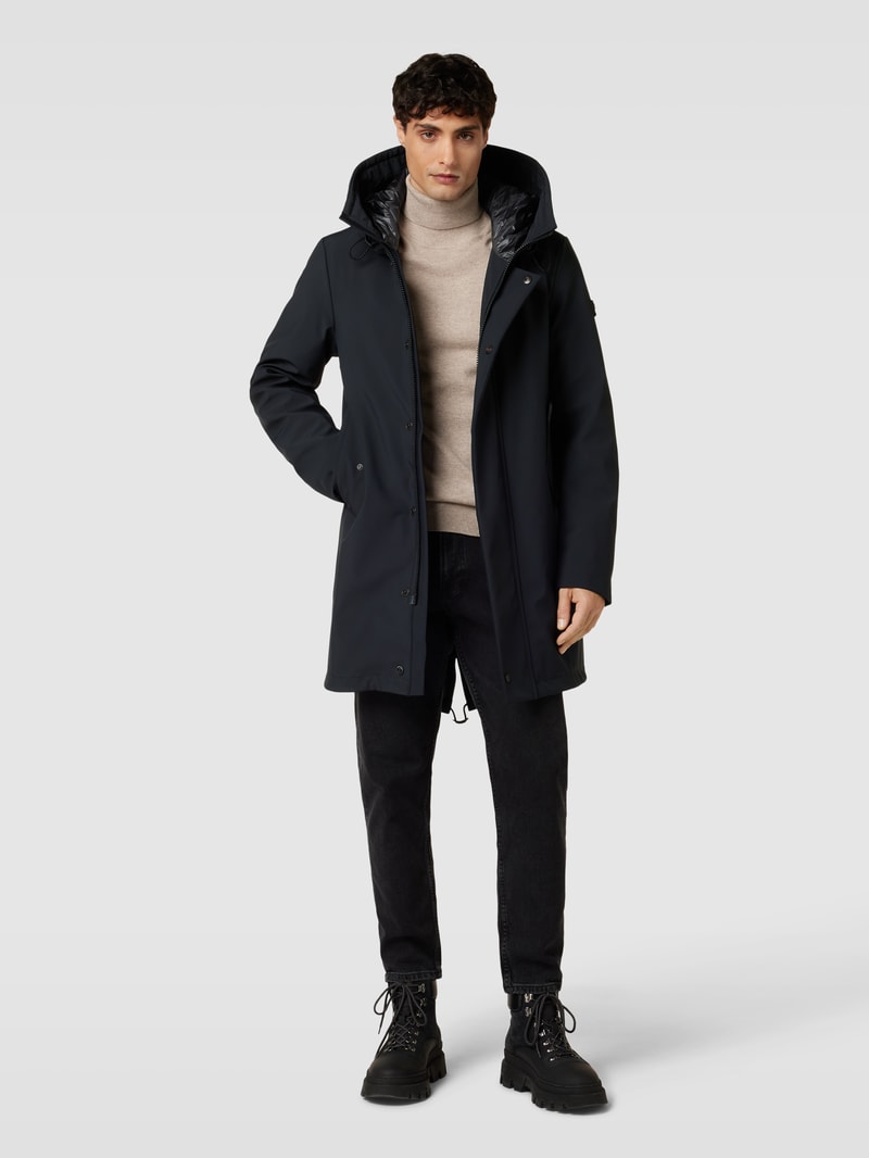 Parka mit Kapuze Modell 'KASA' in schwarz