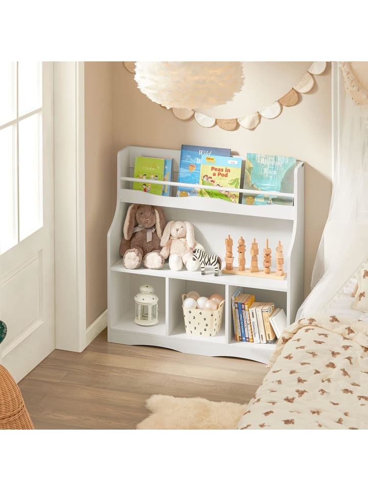 SoBuy Bücherregal in Weiß - (B)90 x (H)95 x (T)30cm günstig kaufen onesize