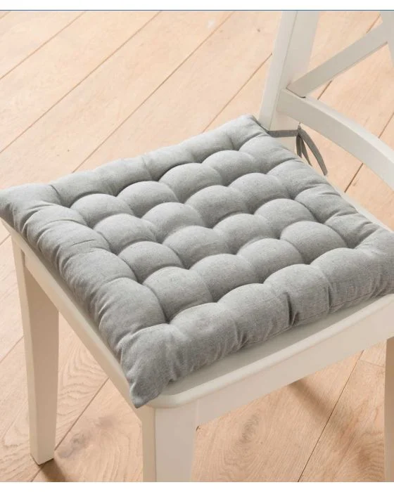 Lot de 2 galettes de chaise unies