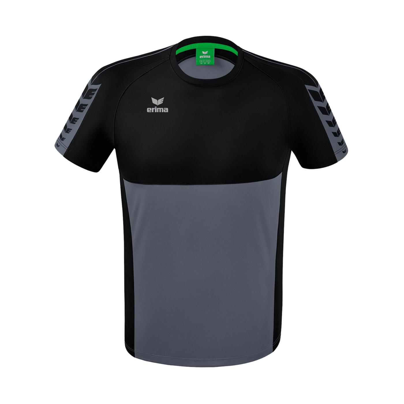 Erima Six Wings T-Shirt Grau Schwarz
