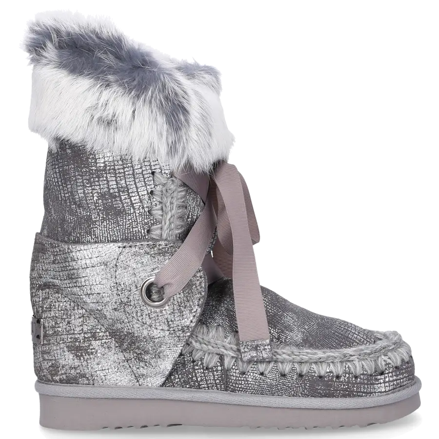 MOU - Snowboots LACE gefüttert - grau