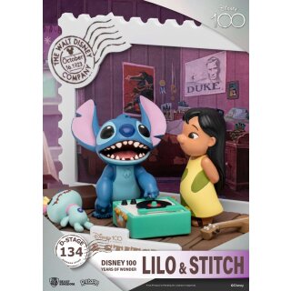 Disney 100 Years of Wonder D-Stage PVC Diorama - Lilo & Stitch