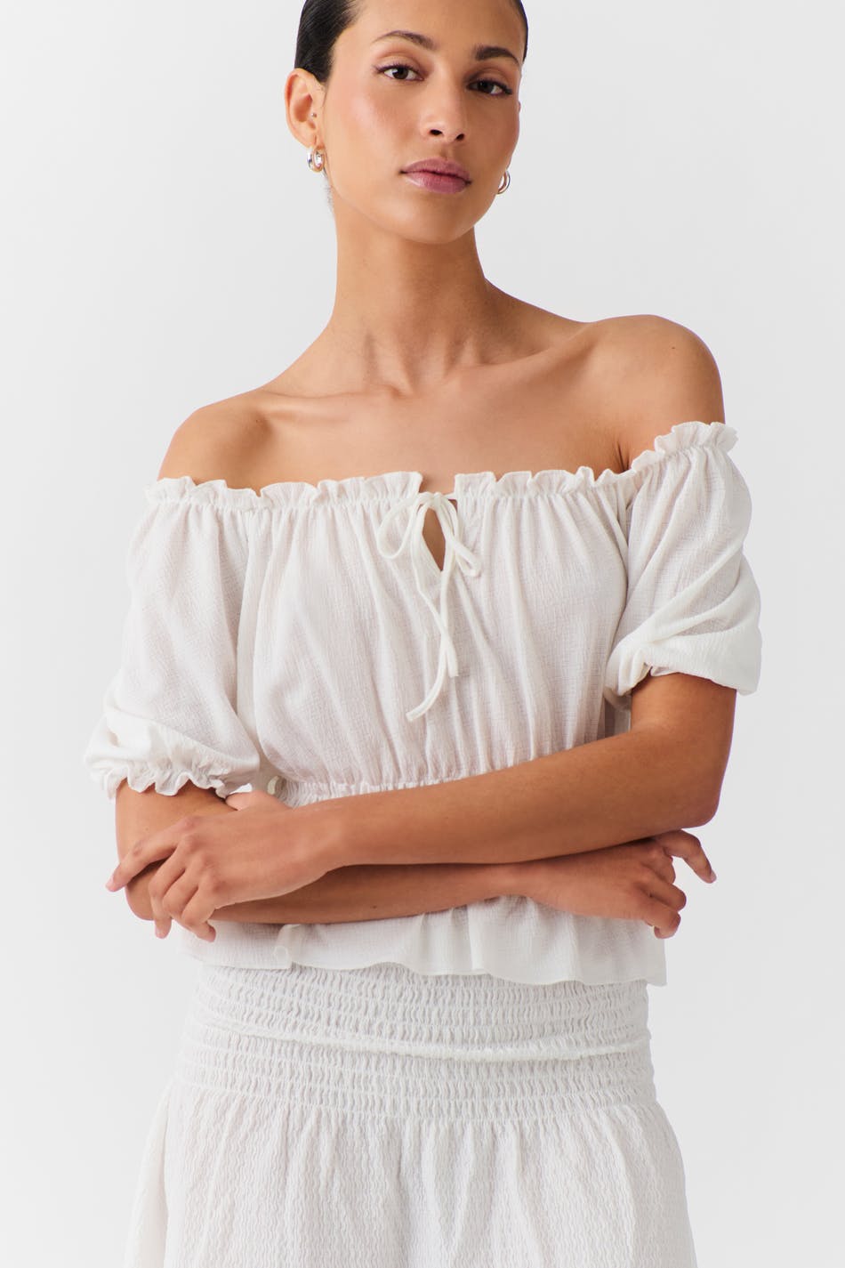 Puff sleeve top