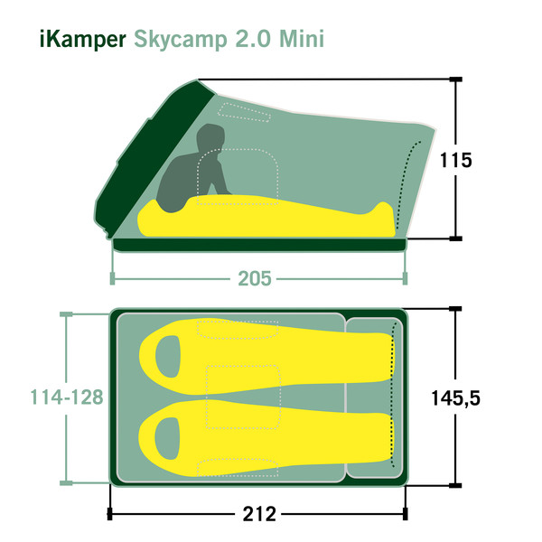 SKYCAMP 2.0 MINI - Dachzelt