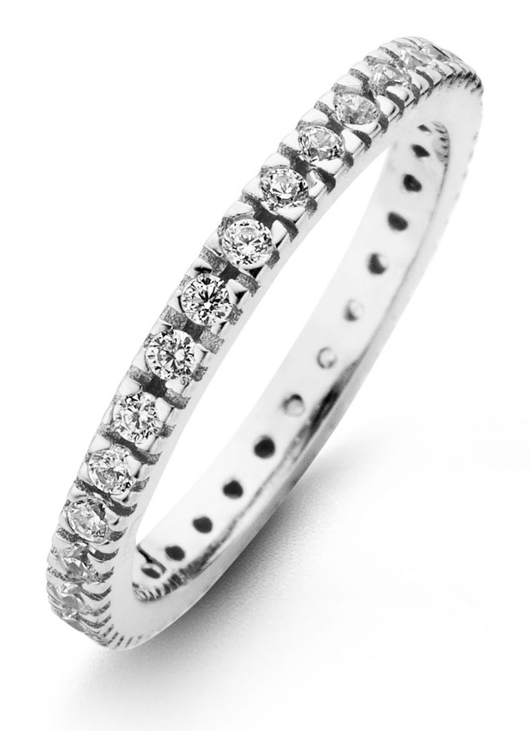 Anel Casa Jewelry Forever em prata com zircônia cúbica