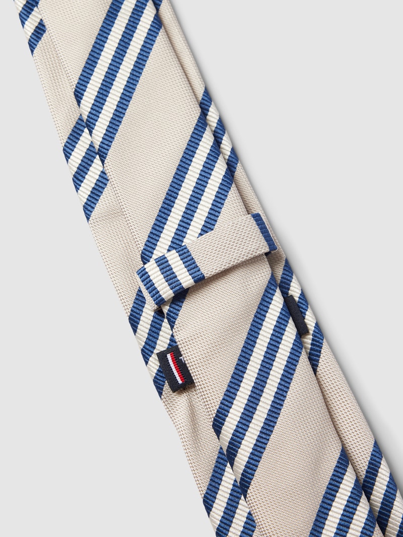 Krawatte mit Streifenmuster Modell 'VARSITY' in beige