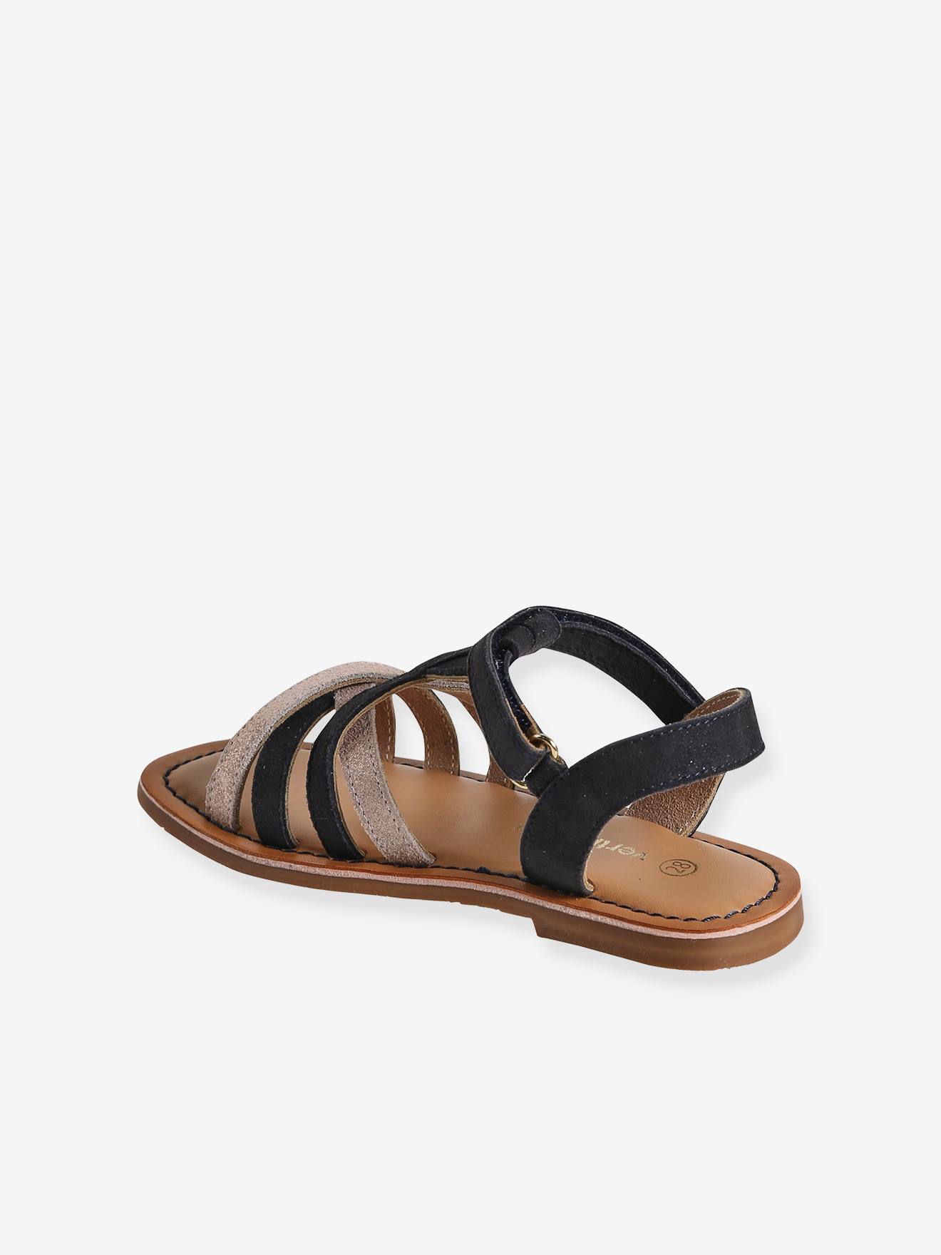 Vertbaudet Kinder Klett-Sandalen - set blau