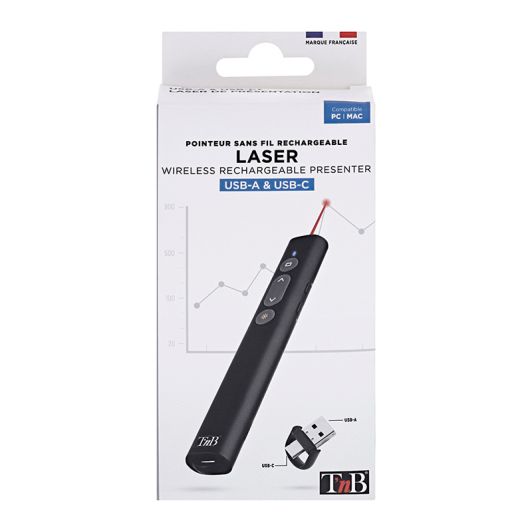 Indicator laser reîncărcabil TNB cu conexiune USB-A
