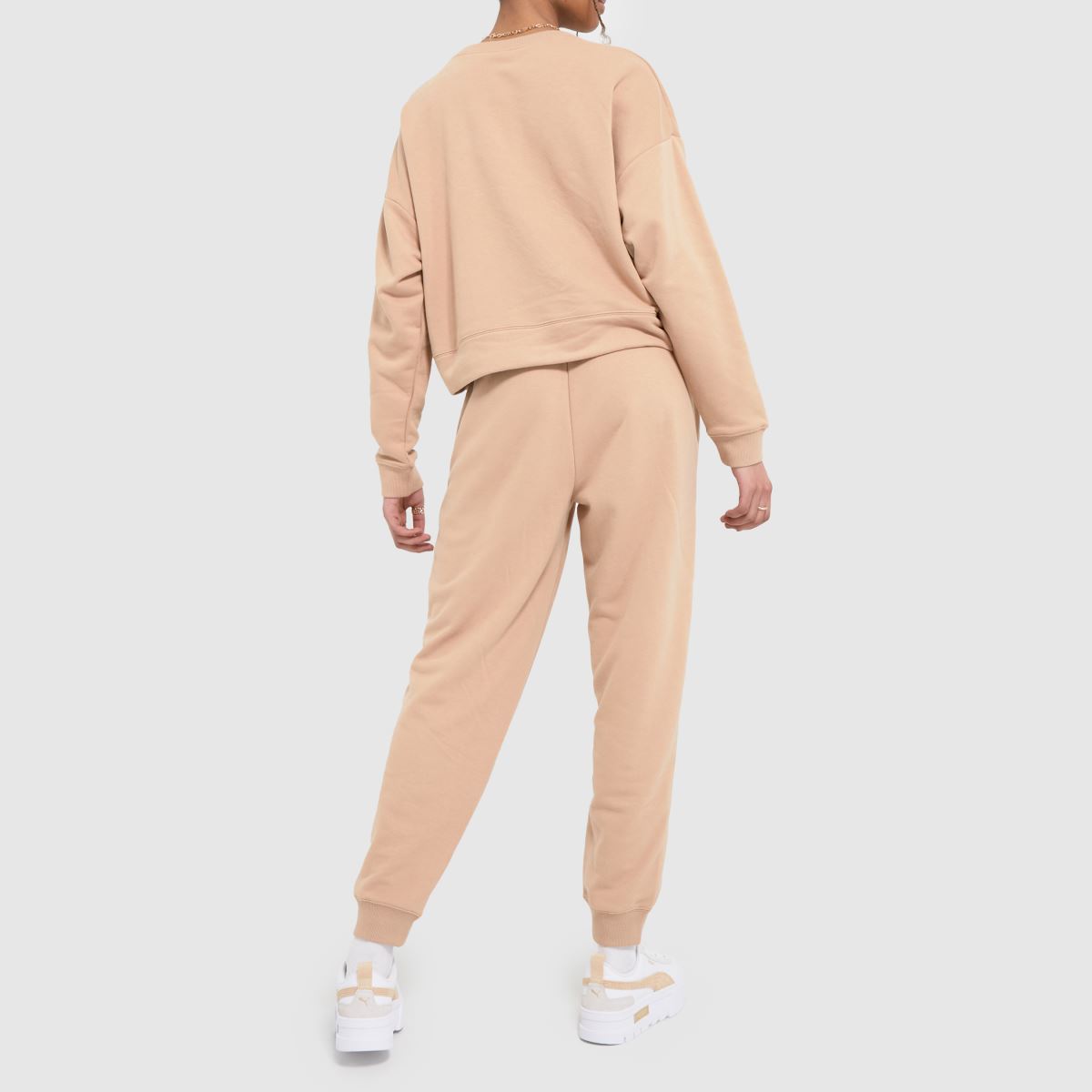 PUMA – Beige sweatshirt-loungeset