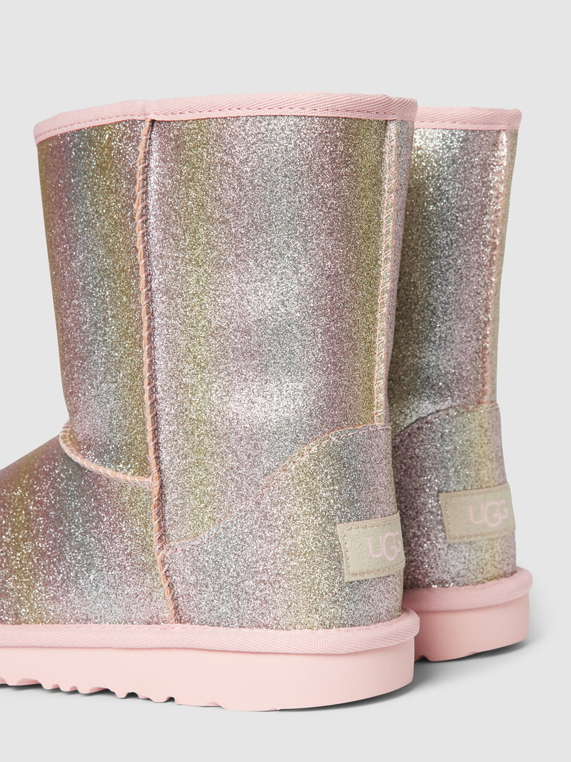 Boots in schimmernder Optik Modell 'GLITTER' in hellrosa