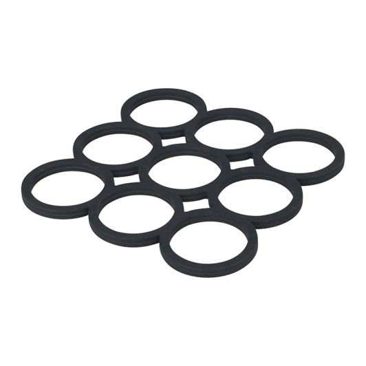 Siliconen onderzetter geometrische vormen