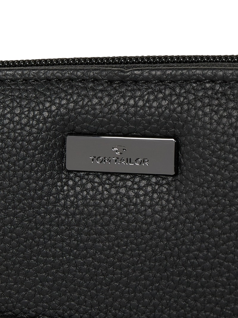 Portemonnaie in Leder-Optik in schwarz