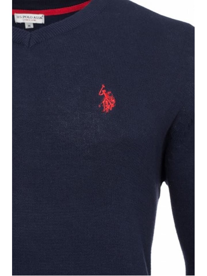 U.S. Polo Assn. U.S. Polo Assn. V-Neck Pullover in NAVY günstig kaufen